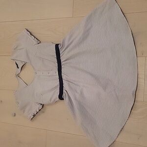 Striped Open Back Nautical Dress